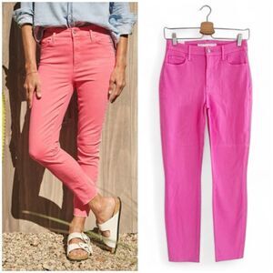 NEW Frank & Eileen Sligo Italian Performance Denim Skinny Jeans in Neon Pink 27